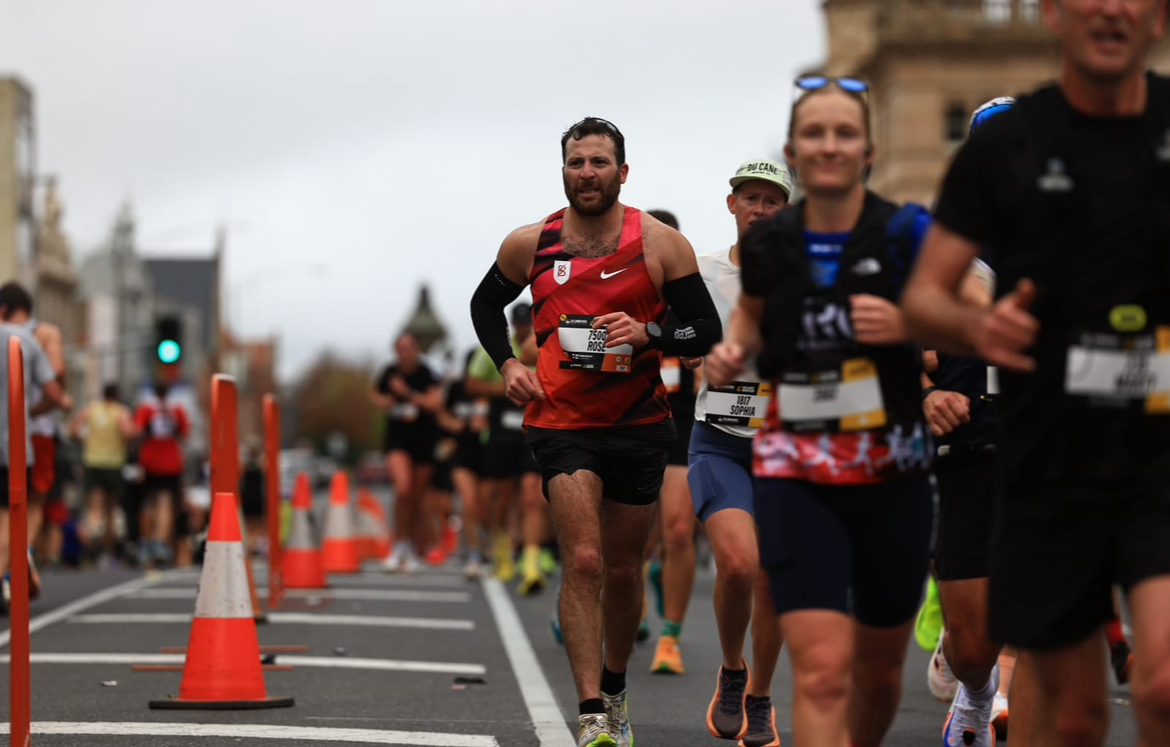 Race day — Jonathan running